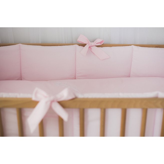 Švelniai rožinė lovytės apsauga "Sapnų gaudyklė"